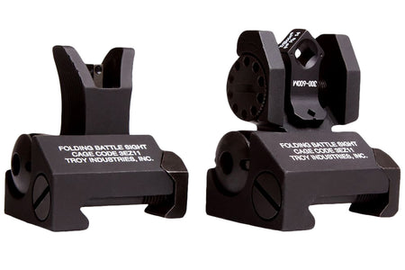 Troy Industries Micro Tritium BattleSight Set M4 Front Dioptic Aperture Rear Black Anodized