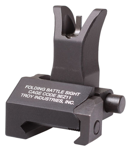 Troy Industries M4-Style Tritium Front Folding BattleSight Black Hardcoat Anodized