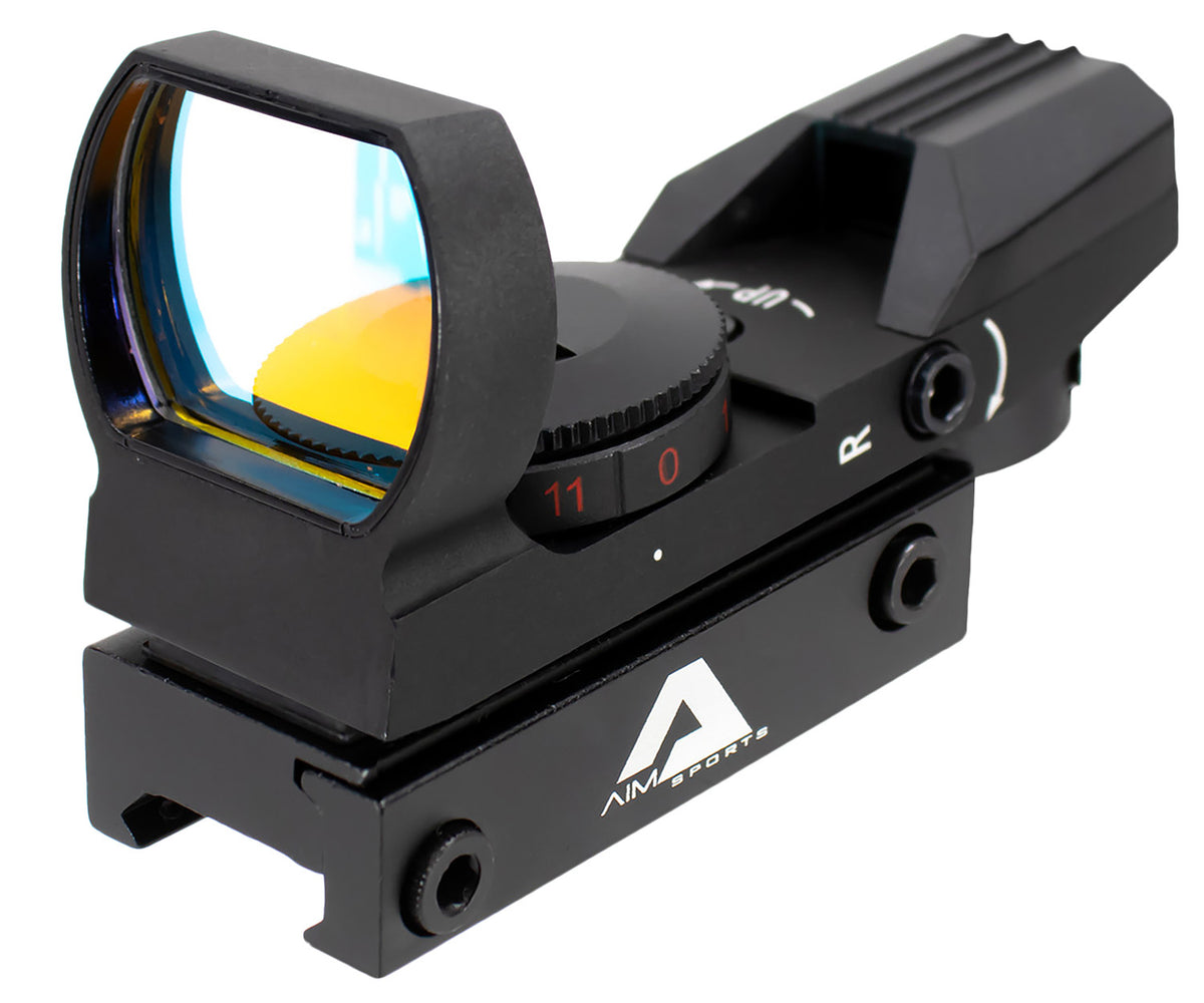 Aim Sports RT401 Matte Black Classic Red Multi-Reticle Reflex Sight 1x34mm