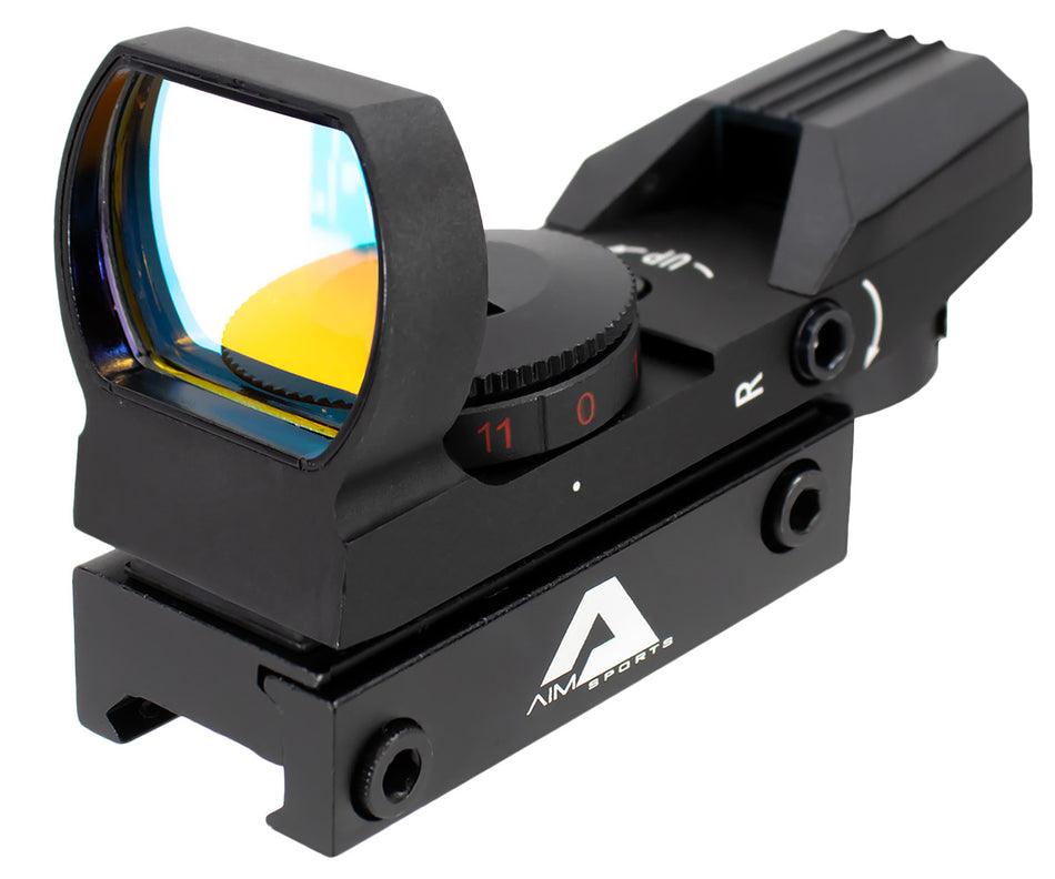 Aim Sports RT401 Matte Black Classic Red Multi-Reticle Reflex Sight 1x34mm
