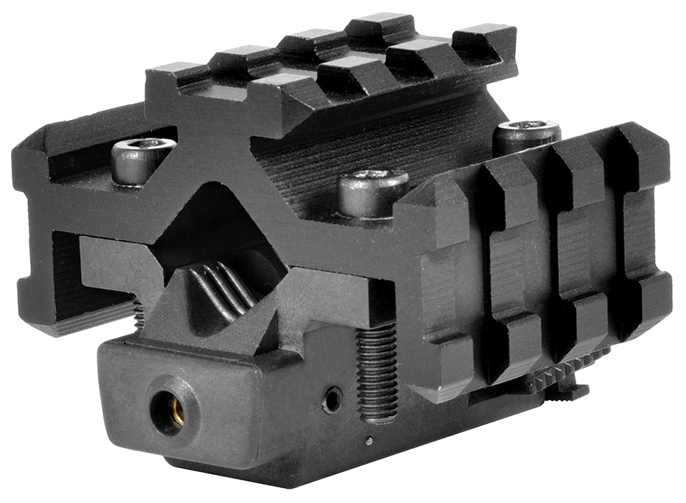 NcStar ATRLS Red Laser Universal Tri-Rail Barrel Mount Anodized Black