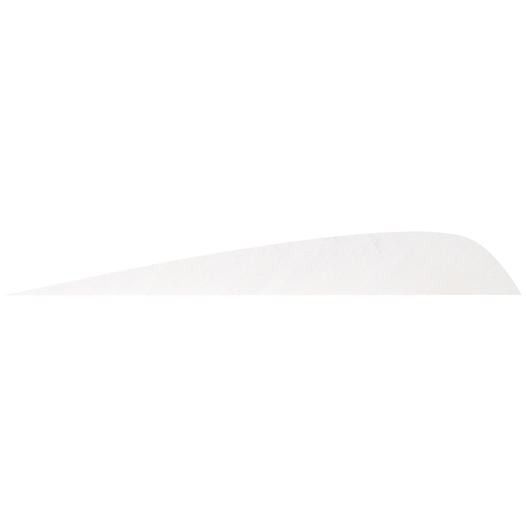 Gateway White 4-Inch Parabolic Arrow Feathers Pack of 12