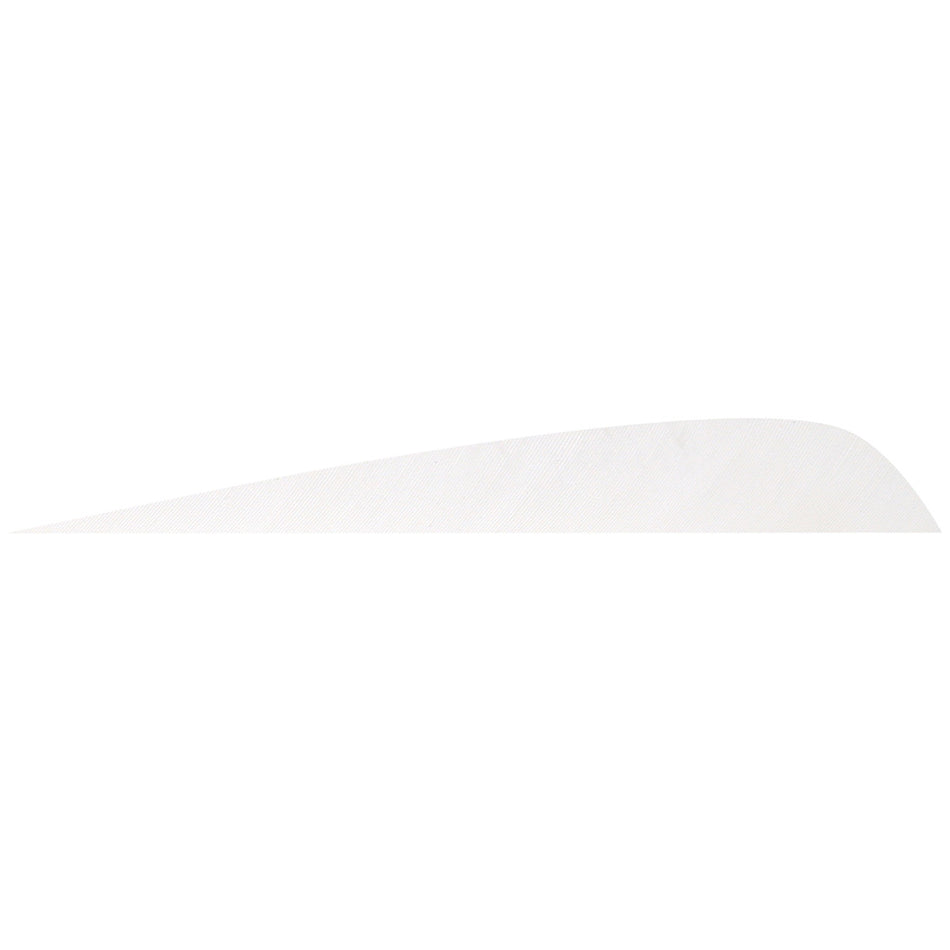 Gateway White 4-Inch Parabolic Arrow Feathers Pack of 12
