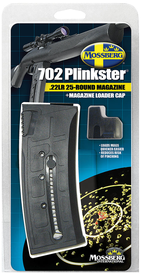 Mossberg 95725 .22 LR 25rd Spare Magazine for 702 Plinkster Black Polymer