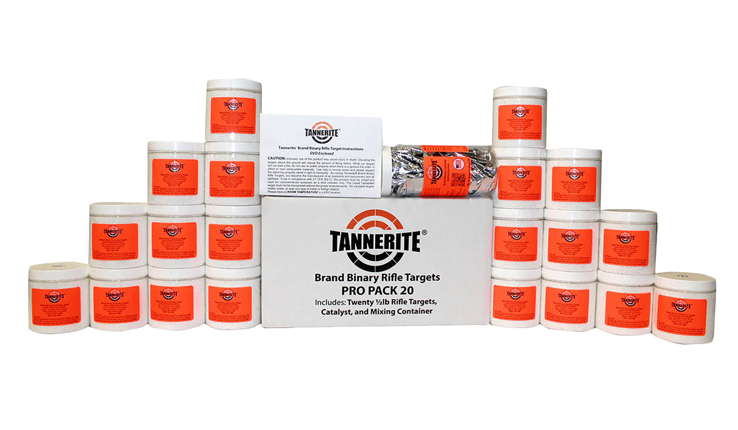 Tannerite PP20 Pro Pak Impact Enhancement Exploding Targets 0.50 lb 20 Count Centerfire Rifle