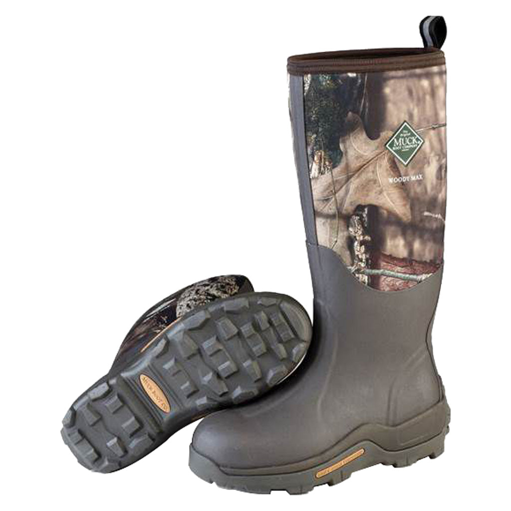 Muck Boot Woody Max Fleece-Lined Field Boot Mossy Oak Country Size 14