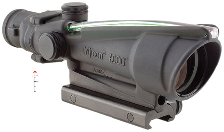 Trijicon ACOG 100149 Black Hardcoat Anodized 3.5x35mm Fixed Scope Illuminated Green Chevron .223/5.56 BDC