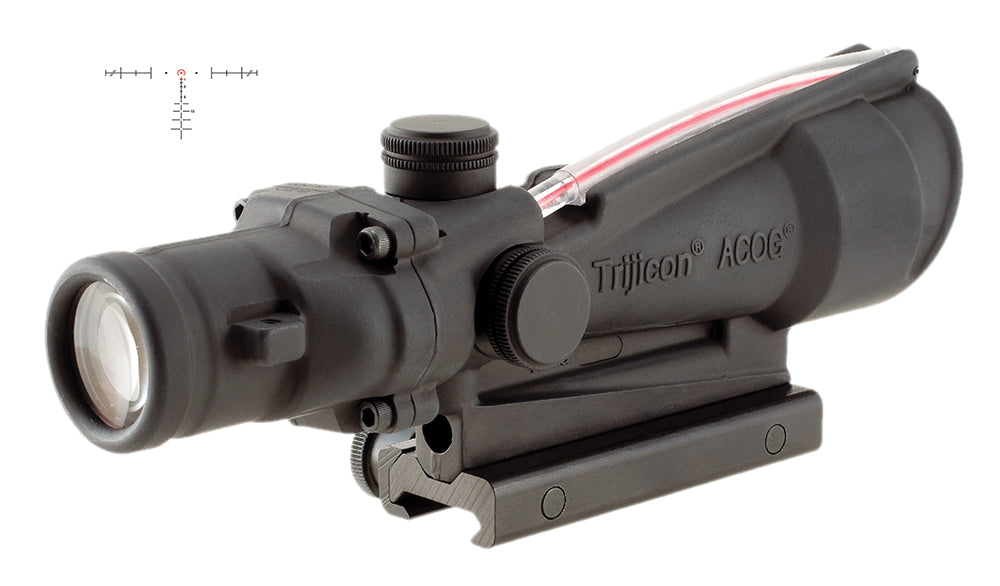 Trijicon ACOG 100154 Black Hardcoat Anodized 3.5x35mm Fixed Scope Illuminated Red Horseshoe .308/7.62 BDC