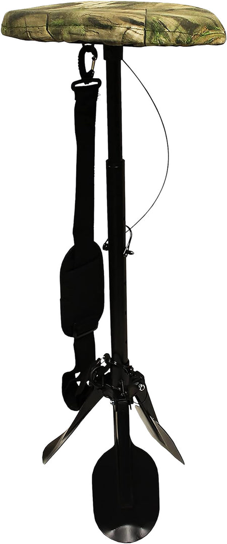 Mojo HW2203 Mud Seat Padded Camo Plastic Seat Black Steel Shaft