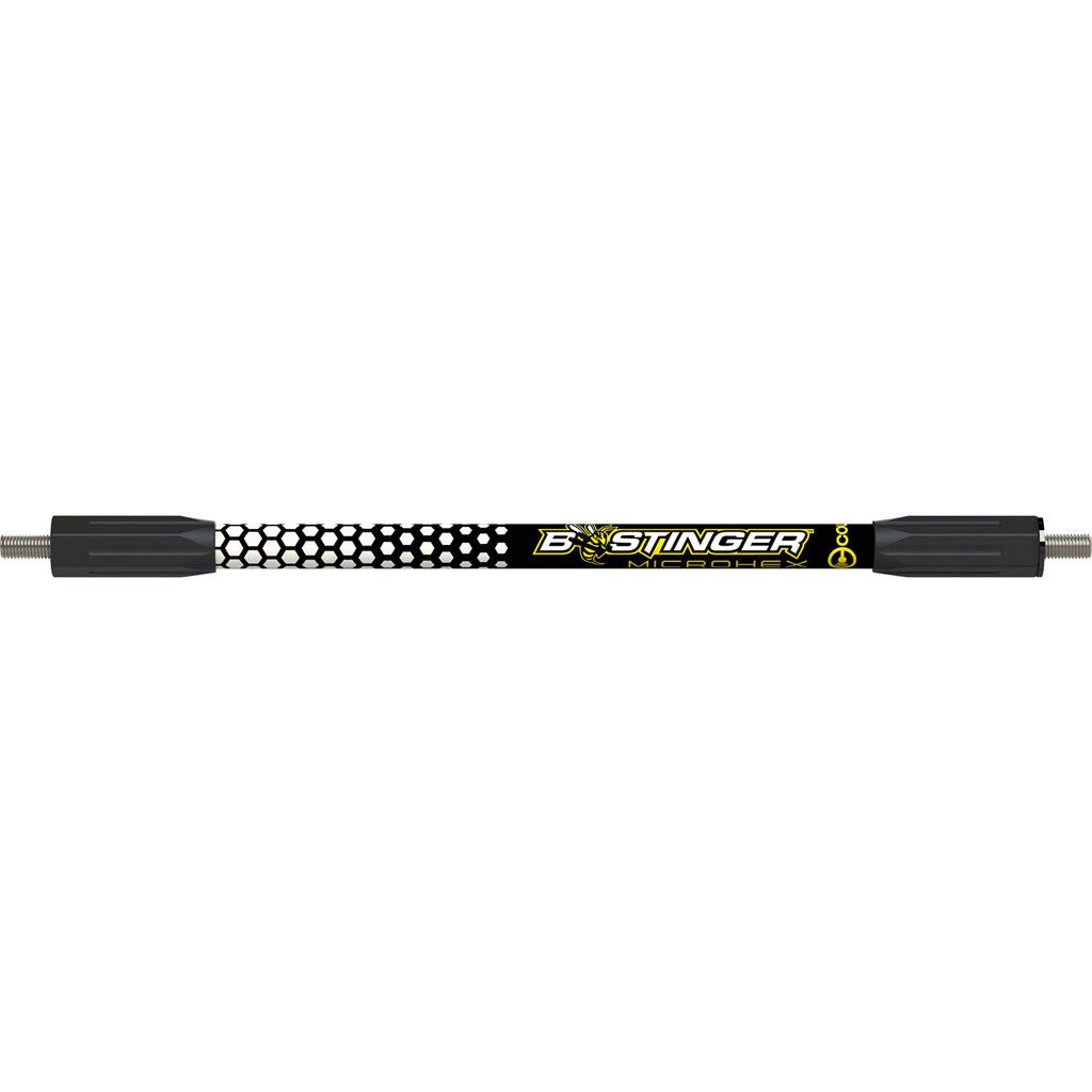 Bee Stinger MicroHex V-Bar Stabilizer 12 Inch Black and White Stainless Steel Stud