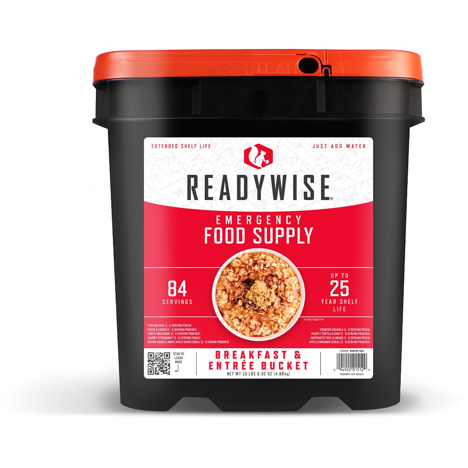 ReadyWise RW01184 Meals Ready to Eat Freeze-Dried Entrees 84 Servings
