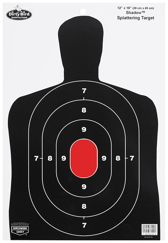 Birchwood Casey 35707 Dirty Bird BC-27 Splattering Silhouette Hanging Pistol Tagboard Targets 8 Pack