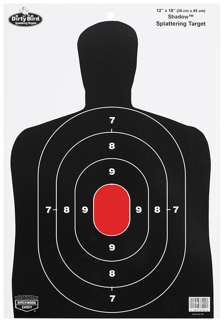 Birchwood Casey 35707 Dirty Bird BC-27 Splattering Silhouette Hanging Pistol Tagboard Targets 8 Pack