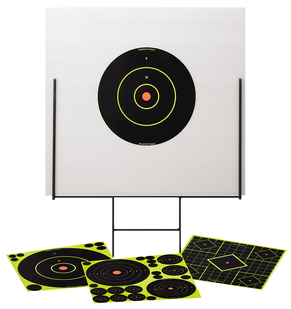 Birchwood Casey 46101 Portable Shoot-N-C Range Kit with Steel Frame Backboard and Bullseye Targets