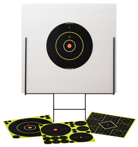 Birchwood Casey 46101 Portable Shoot-N-C Range Kit with Steel Frame Backboard and Bullseye Targets