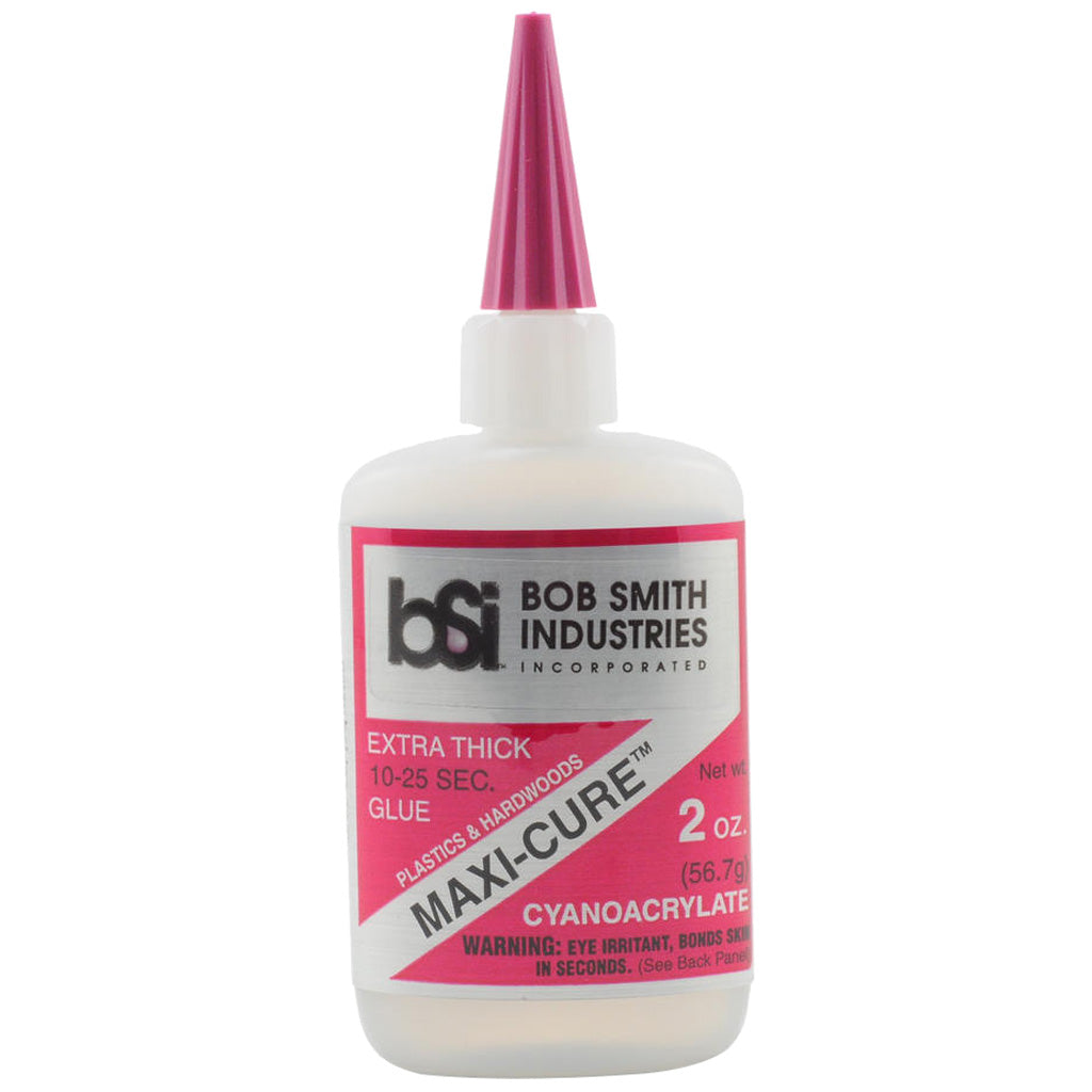 Bob Smith Maxi-Cure CA Glue for Vanes Feathers and Arrow Points 2 oz.