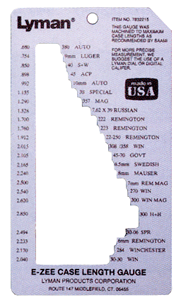 Lyman Case Gauge for Trim-to-Length Measurement