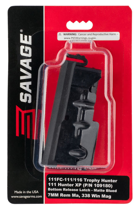 Savage Arms 55253 Detachable Blued 3-Rd Magazine for 7mm Rem Mag/338 Win Mag Savage