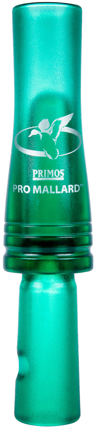 Primos PS804 Pro Mallard Duck Call - Single Reed, Tuning Hole, Green Plastic