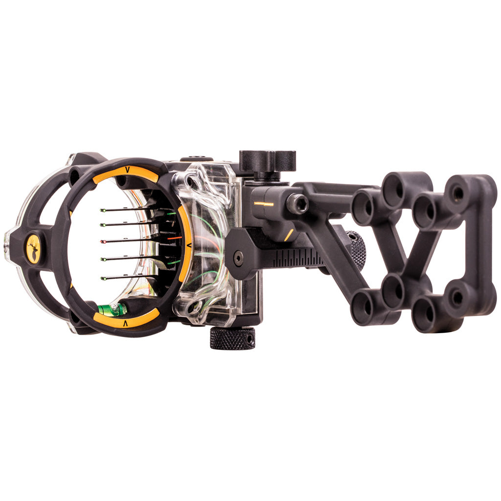 Trophy Ridge React H5 Archery Sight 5-Pin .019 Black LH