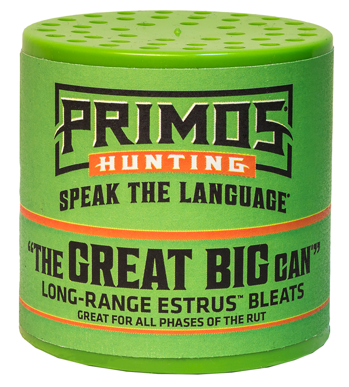 Primos 738 Oversized Can-Style Doe Bleat Deer Attractant Call - Green
