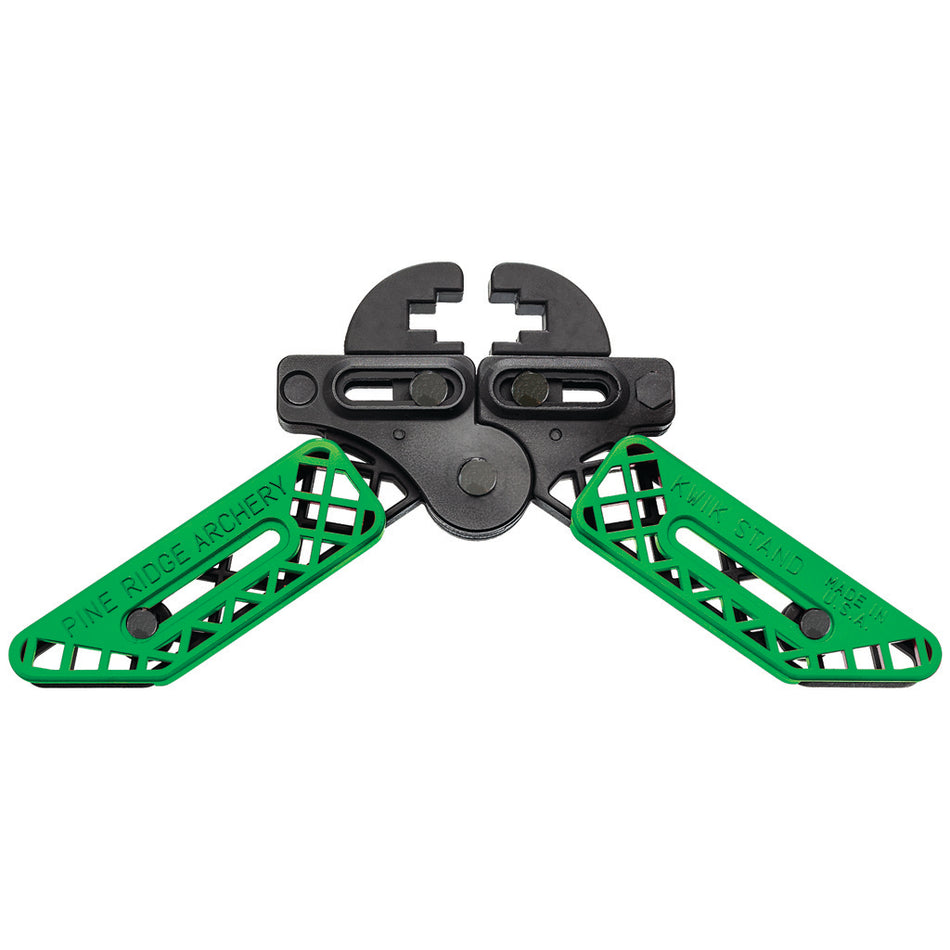 Pine Ridge Lime Green/Black Kwik Stand Bow Support for Most Limb Widths