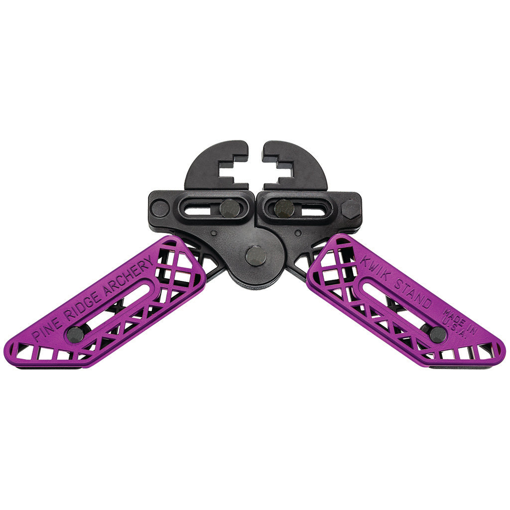 Pine Ridge Purple/Black Kwik Stand Bow Support for Most Limb Widths