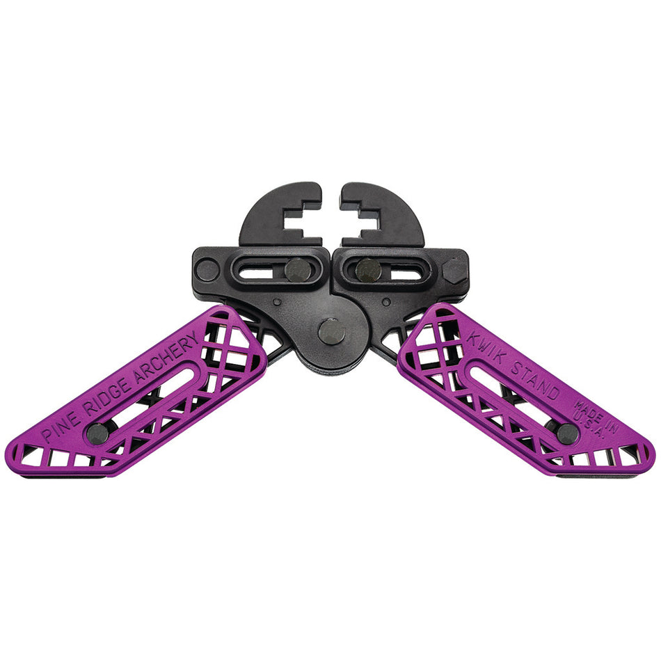 Pine Ridge Purple/Black Kwik Stand Bow Support for Most Limb Widths