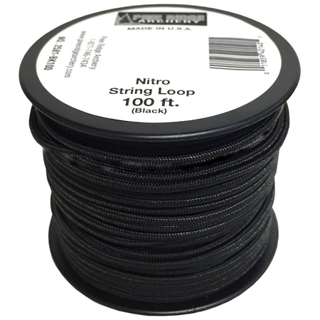 Pine Ridge Nitro Archery String Loop Black 100 ft. Roll