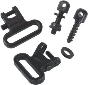 TOC Talon 1-Inch Quick Release Steel Sling Swivels & Screw Set Black