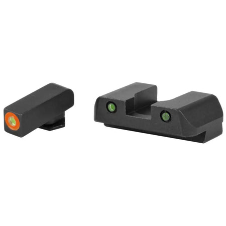 AmeriGlo Spartan Tactical Glock Night Sights - ProGlo Orange Front and Pro Green Rear