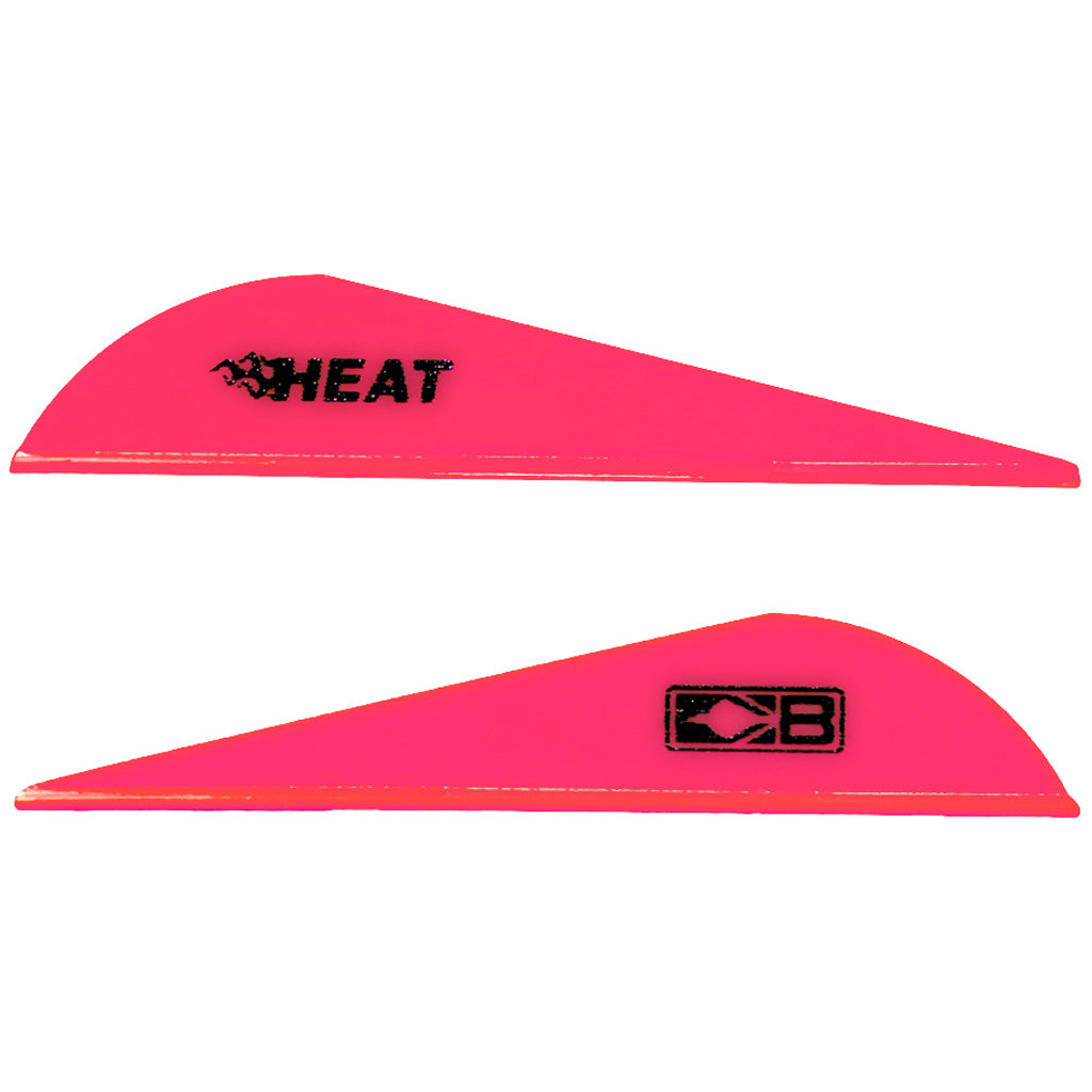 Bohning Heat Vanes 36 pk. Hot Pink - Stiffer Material Hunting Vane