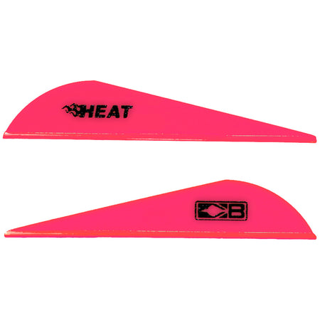 Bohning Heat Vanes 36 pk. Hot Pink - Stiffer Material Hunting Vane