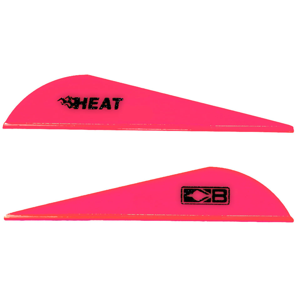 Bohning Heat Vanes 36 pk. Hot Pink - Stiffer Material Hunting Vane