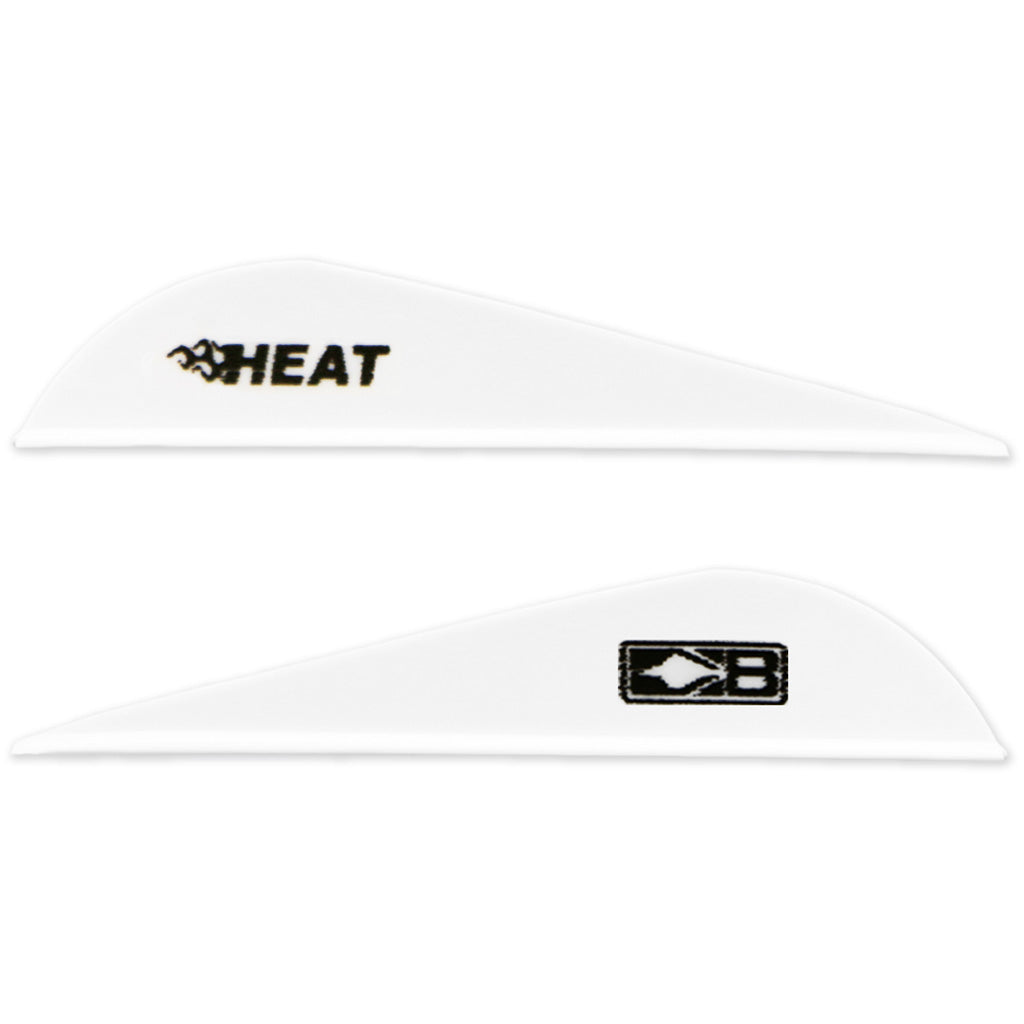 Bohning Heat Vanes 36 pk. White - Stiffer Material Hunting Vane