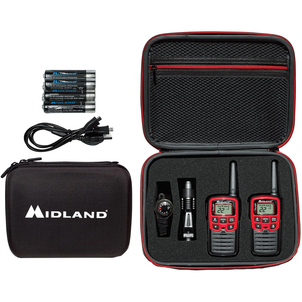 Midland EX37VP Two-Way Radio Kit with 22 Channels and Weather Alert