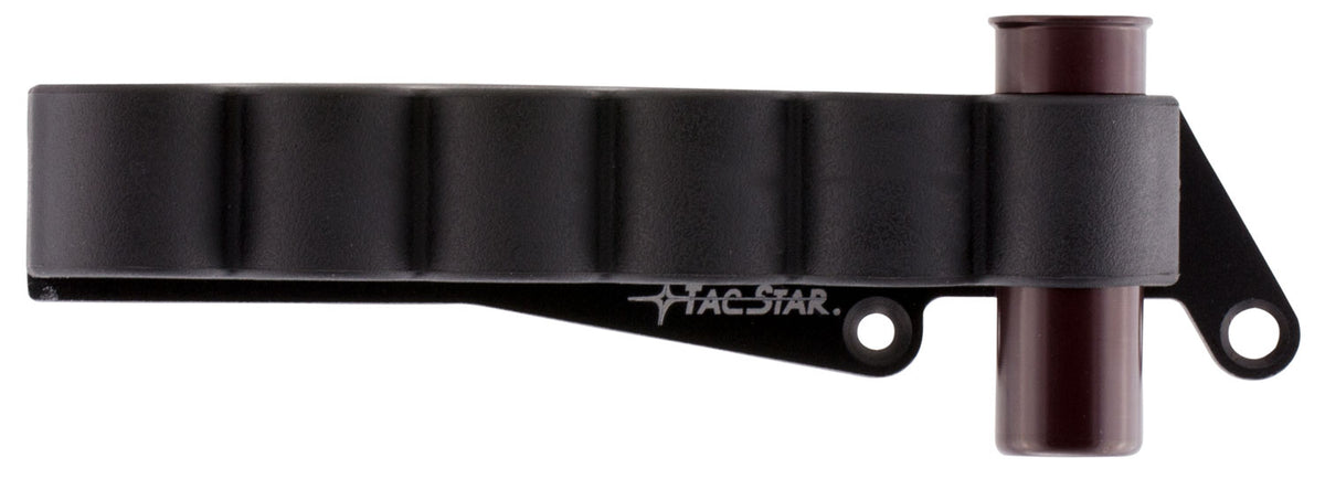 TacStar 1081211 12 Gauge Remington 870/1100/1187 Slimline SideSaddle 6rds Black Polymer w/Aluminum