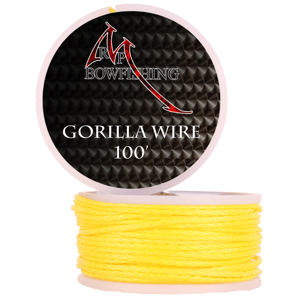 RPM Bowfishing #600 Gorilla Wire Yellow Braided Line 100 ft.