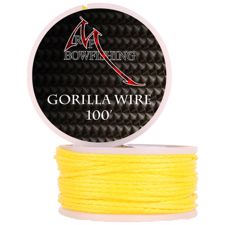 RPM Bowfishing #600 Gorilla Wire Yellow Braided Line 100 ft.
