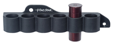 TacStar 1081210 12 Gauge Mossberg 500/590 Slimline SideSaddle 6rds Black Polymer w/Aluminum