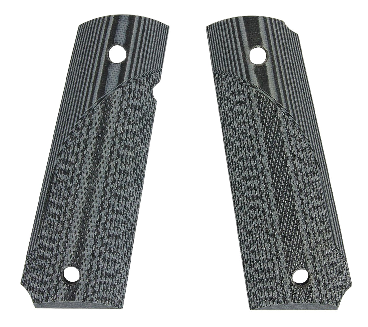 Pachmayr 61001 G10 Tactical Grip Panels Checkered Black & Gray Finish for 1911 Government