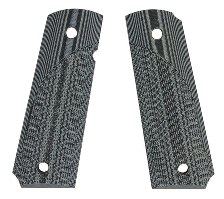 Pachmayr 61001 G10 Tactical Grip Panels Checkered Black & Gray Finish for 1911 Government