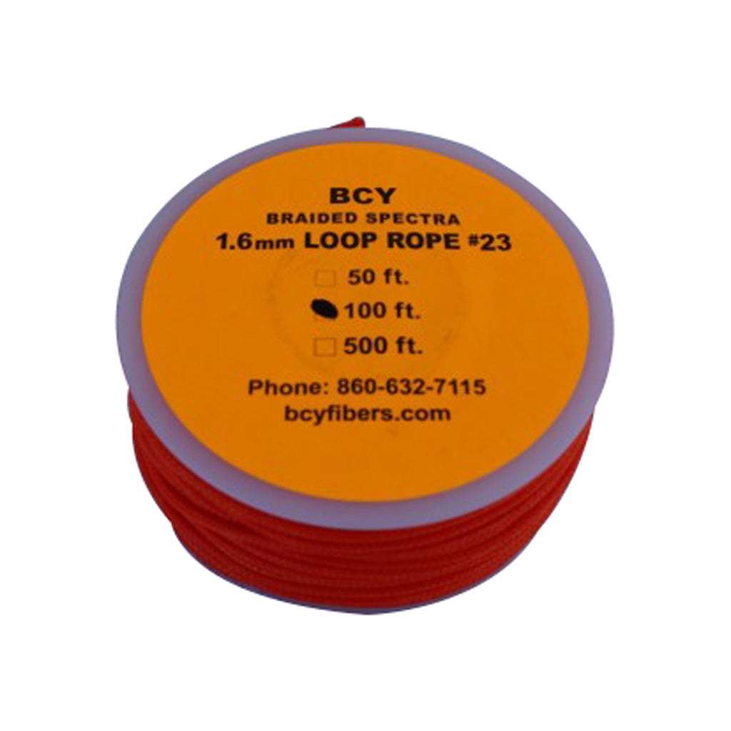 BCY 23 D-Loop Bowstring Release Loop Material Neon Orange 100 Feet