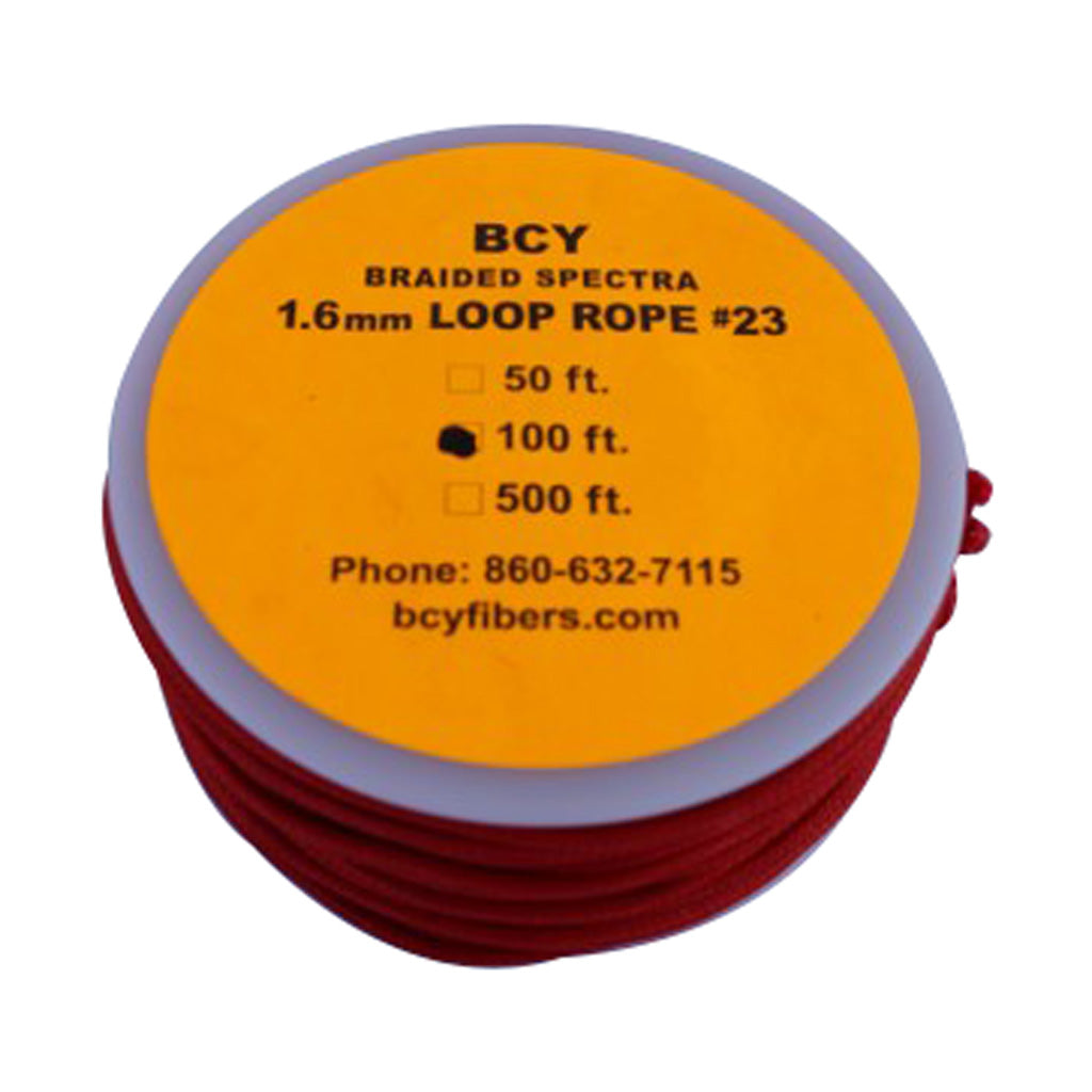 BCY 23 D-Loop Bowstring Release Loop Material Red 100 Feet