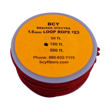 BCY 23 D-Loop Bowstring Release Loop Material Red 100 Feet