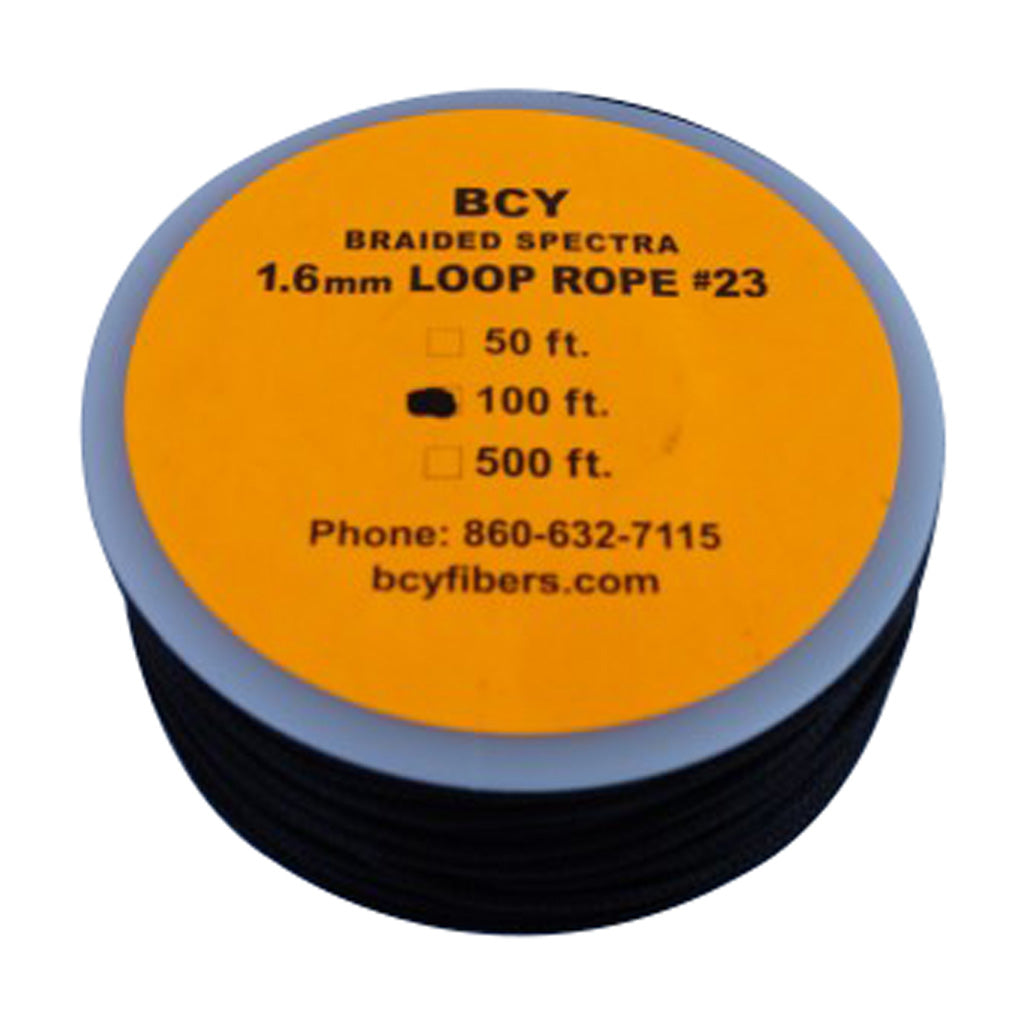 BCY 23 D-Loop Bowstring Release Loop Material Black 100 Feet