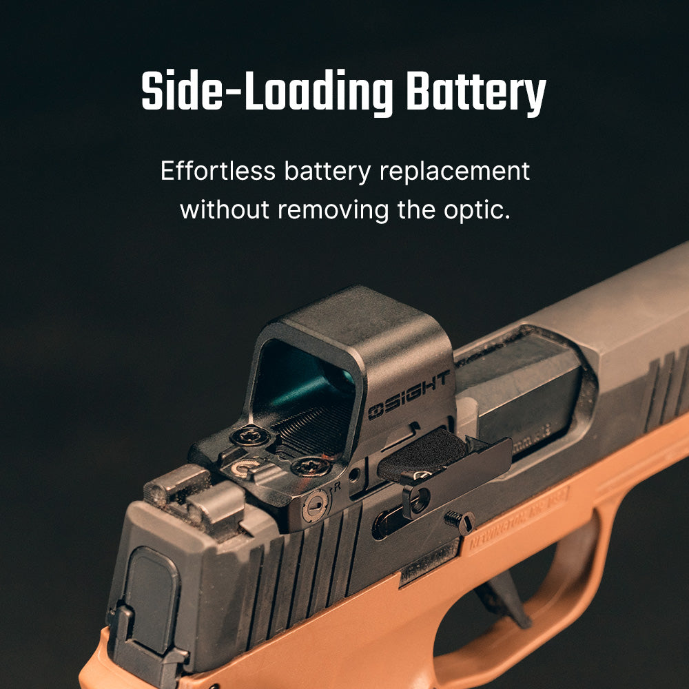 Osight K 6 MOA Compact Red Dot Optic RMSc Compatible Side-Loading Battery