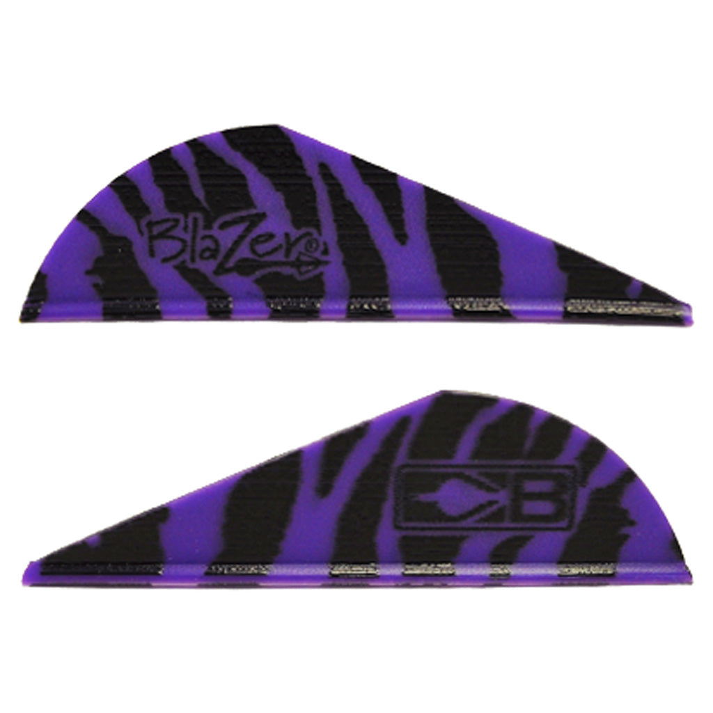 Bohning Blazer 2 in. Arrow Vanes Purple Tiger 36-Pack