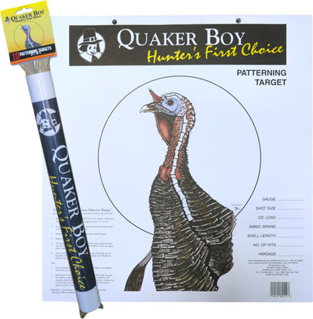 Quaker Boy Turkey Target 20 x 20 Inch Rolled Life Size 10-Pack