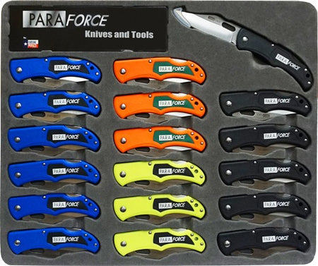 AccuSharp Paraforce Lock Back Knife Set - 18 Knives Per Display